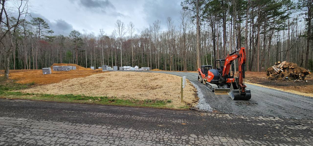 Driveway excavation in Candler NC